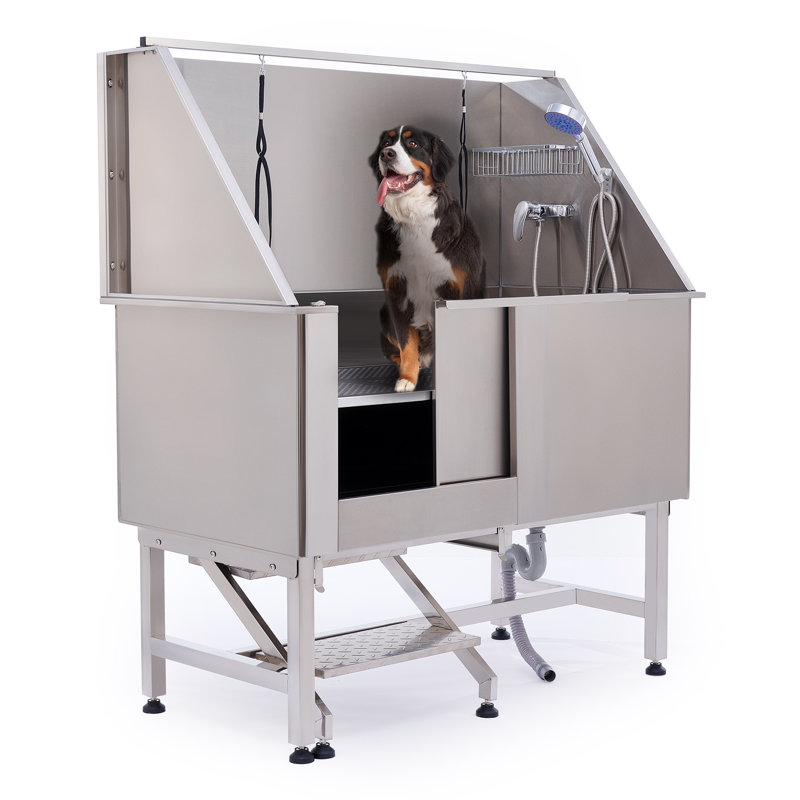 CO-Z 50” Pet Grooming Tub Dog Bathtub Stainless Steel & Reviews